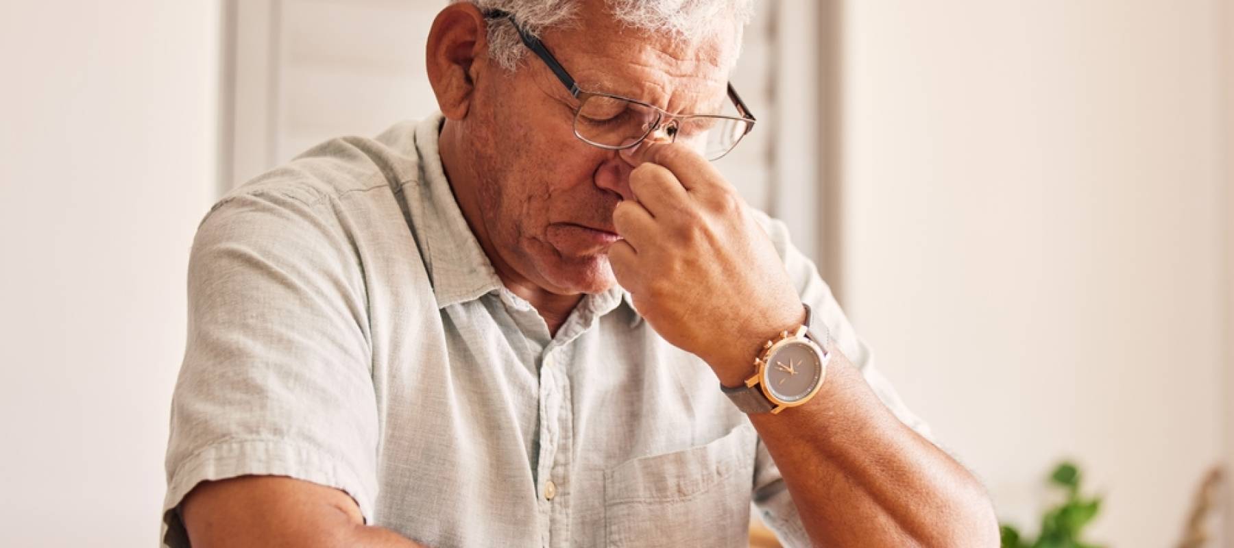 Stressed senior