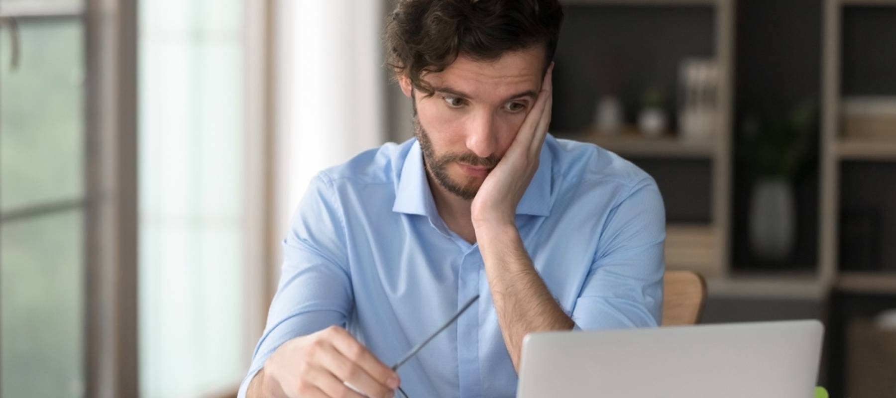 Stressed man