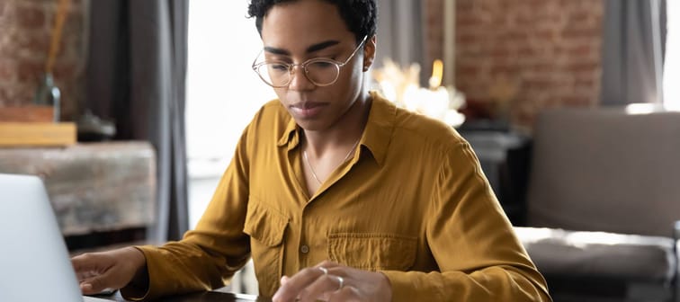 Woman at laptop
