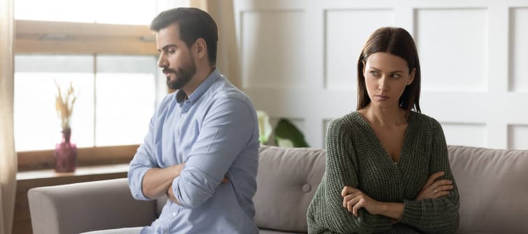 Angry couple