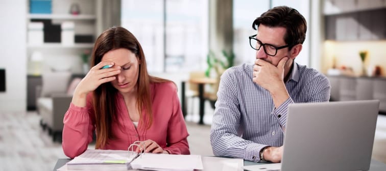 Couple stressed